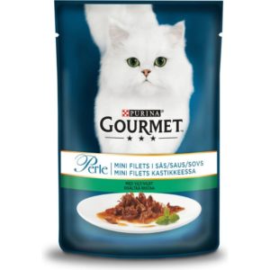 PURINA GOURMET PERLE RIISTAA KASTIKKEESSA KISSANRUOKA