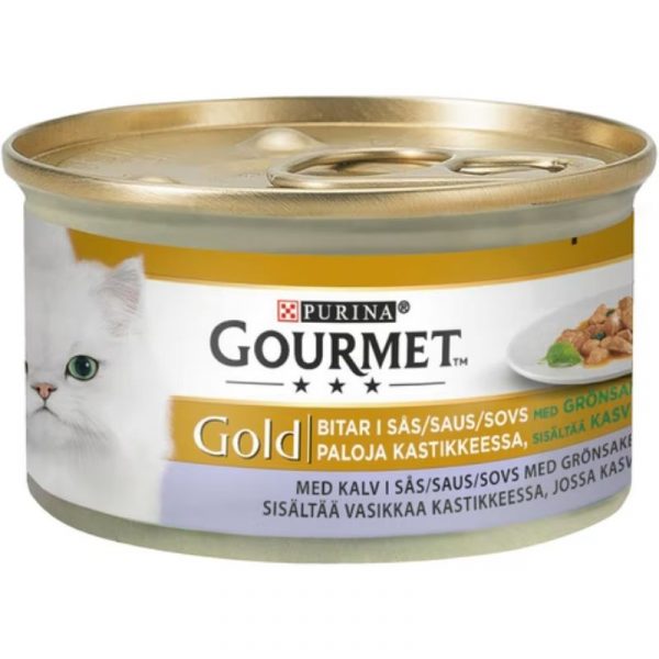 PURINA GOURMET VASIKKAA KASVISKASTIKEESSA 85G