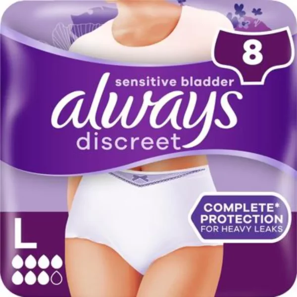 ALWAYS DISCREET INKONTENSSIHOUSUT PLUS L