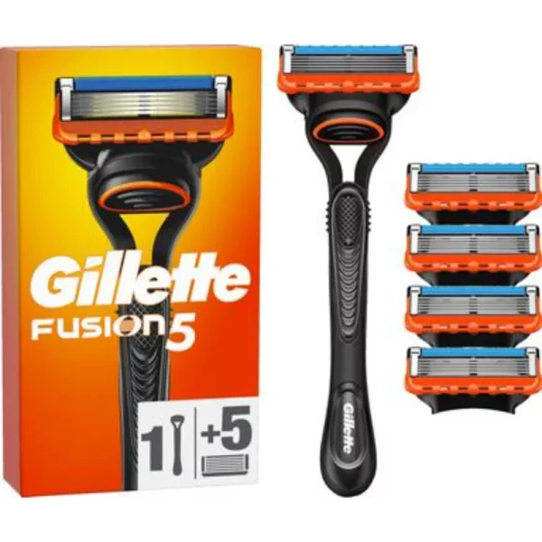 GILLETTE FUSION5 PARTAHÖYLÄ+4 VAIHTOTERÄÄ