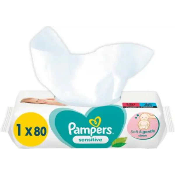 PAMPERS SENSITIVE WIPES PUHDISTUSPYYHE 80 KPL