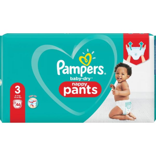 PAMPERS BABY DRY PANTS S3 46KPL