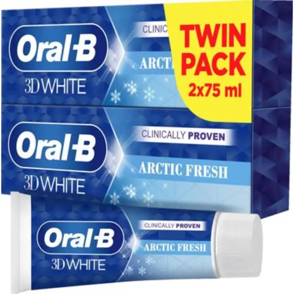 ORAL-B WHITE ARCTIC FRESH 2X75ML HAMMASTAHNA