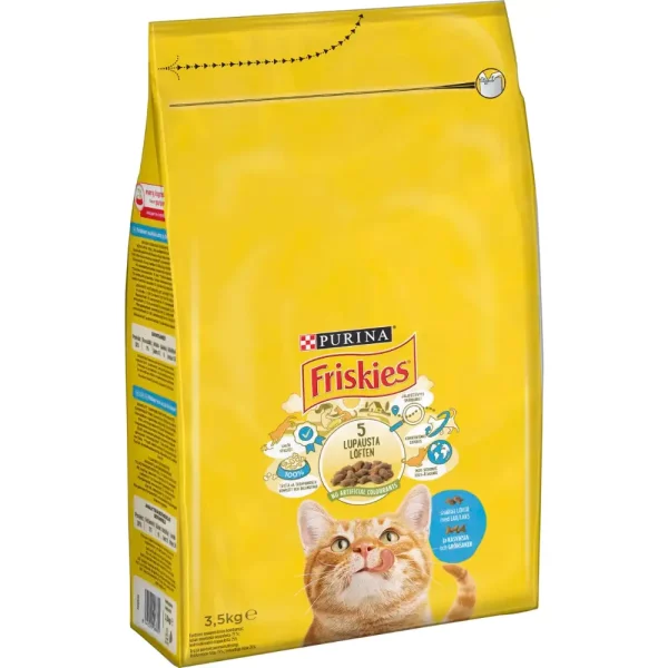 FRISKIES KISSAN KUIVARUOKA LOHTA&KASVIKSIA 3,5 KG