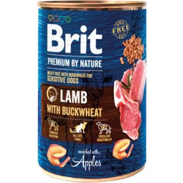 BRIT PNB LAMMAS-TATTARI 400G KOIRAN MÄRKÄRUOKA