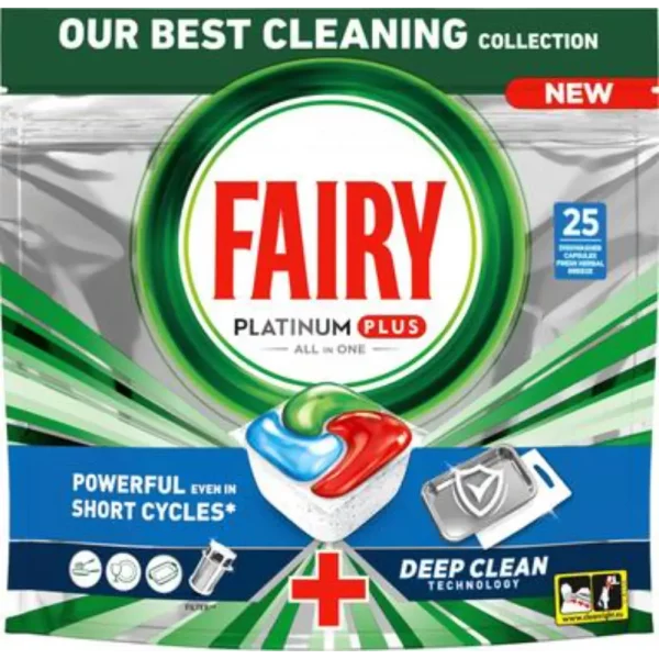 FAIRY PLATINUM PLUS ALL IN ONE DEEP CLEAN 25KPL KONETISKITABLETTI