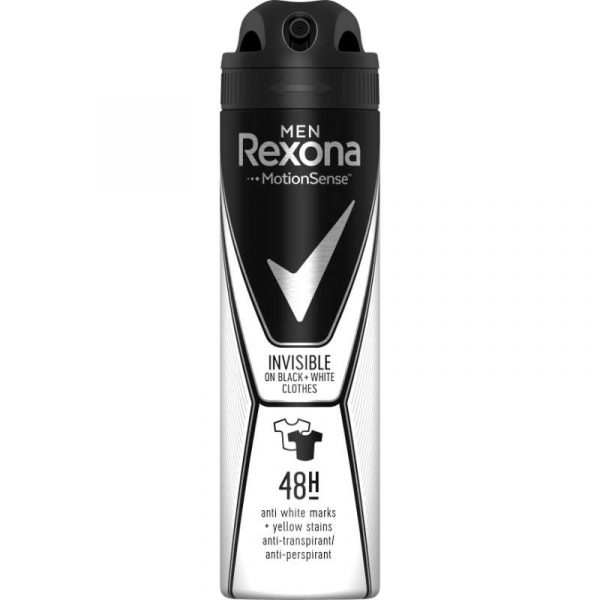 REXONA MEN INVISIBLE BLACK & WHITE ANTIPERSPIRANTTI SPRAY 150 ML