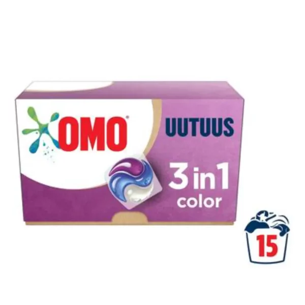 OMO 3IN1 PYYKINPESUKAPSELI 15KPL COLOR